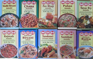 Different types of curries - masalas