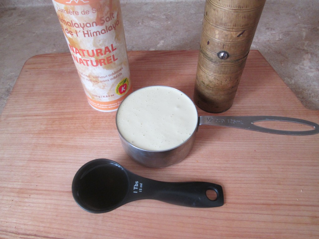 Creamy Kohlrabi Salad Recipe - dressing ingredients