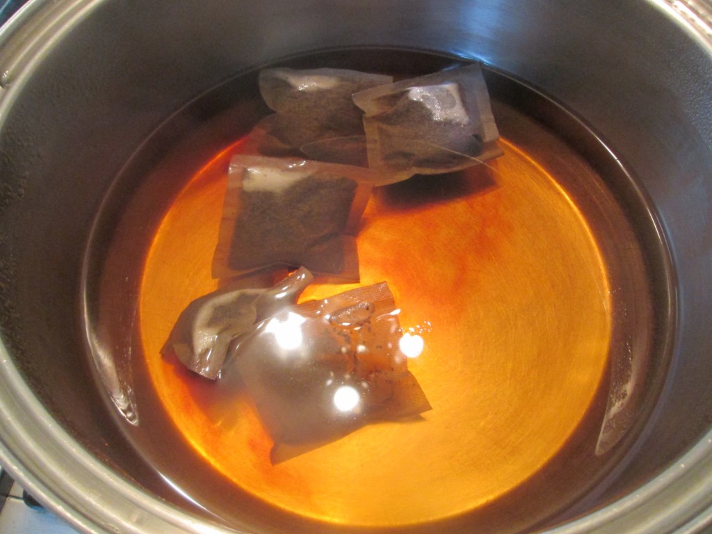 Kombucha Recipe - 3 add tea bags and steep