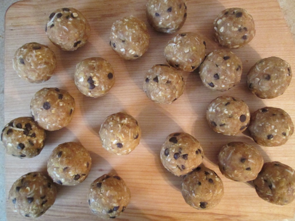 Chickpea Protein Energy Balls - rolled in balls
