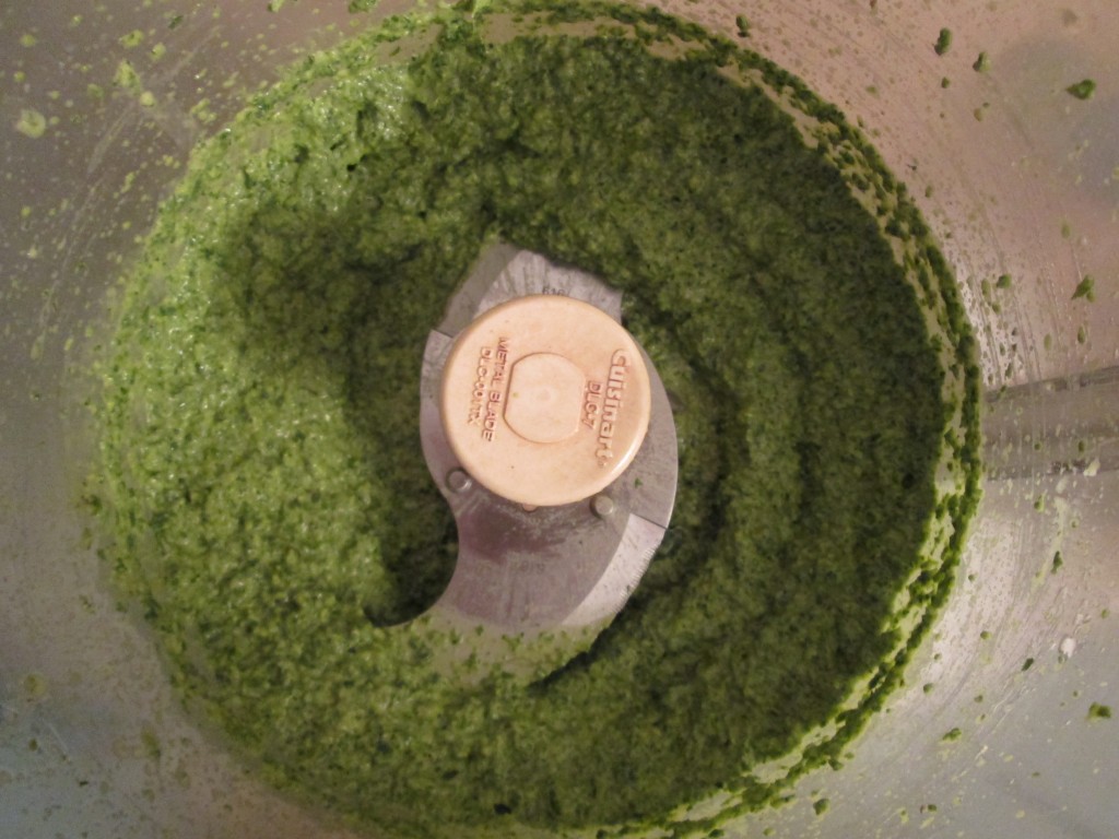 End of Season Herb Paste Recipe - processed