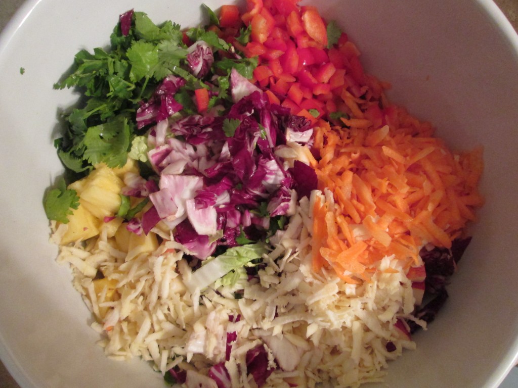 Fireworks Salad Recipe - ingredients in bowl