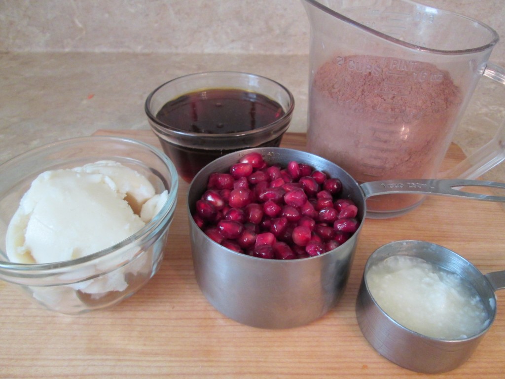 Pomegranate and Chocolate Coconut Cream Cake - layer 3 ingredients