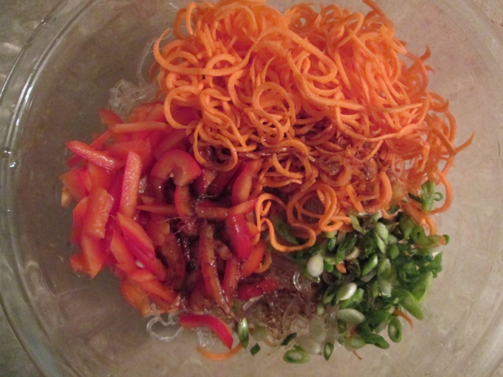 Japanese Kelp Noodles Recipe - 6 ingredients in bowl