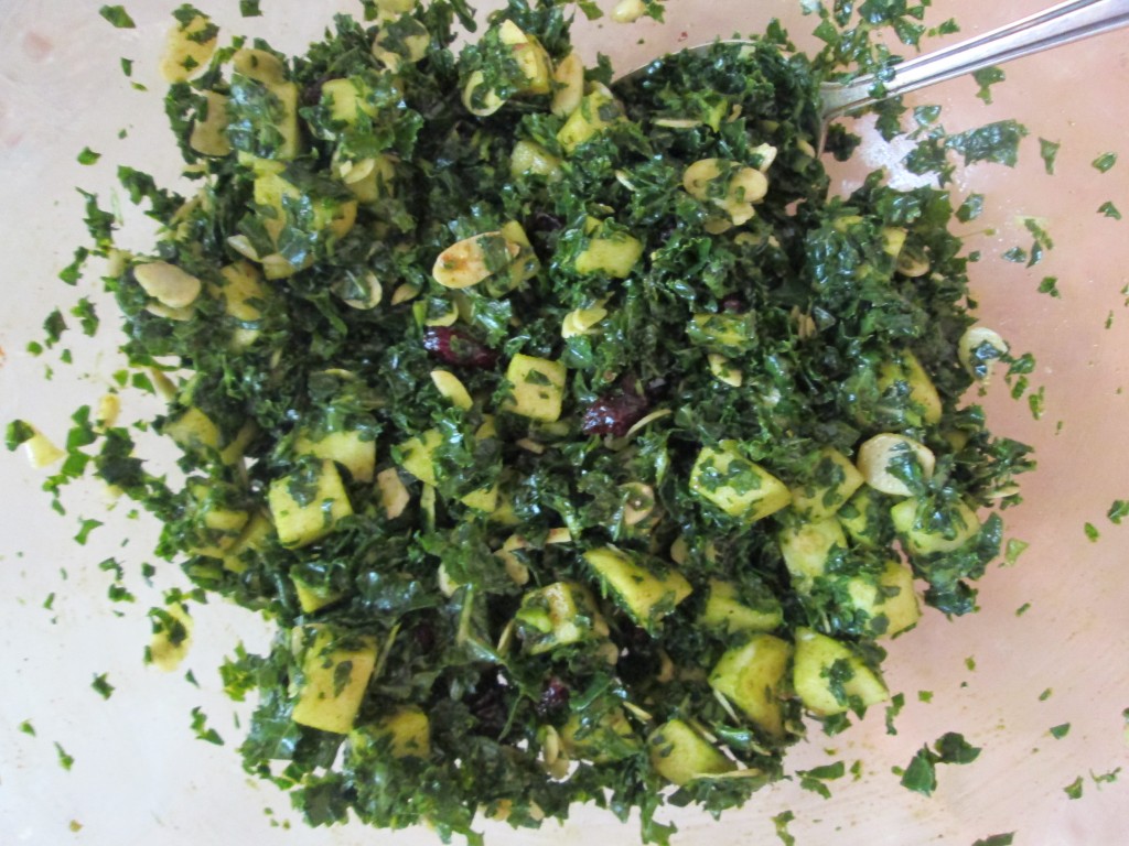 Smoked Apple and Kale Salad Recipe - 6 tossed