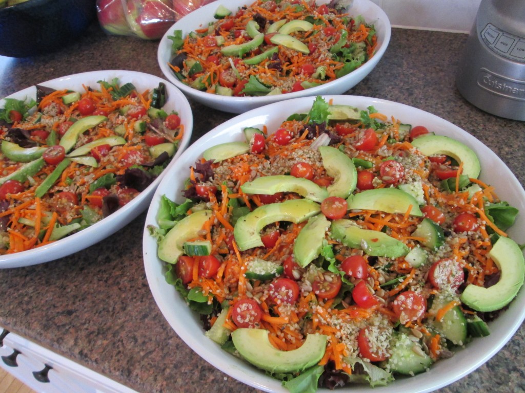 14 02 06 7 Chakras of Avocado Salad with Sweet Orange Lime Dressing 