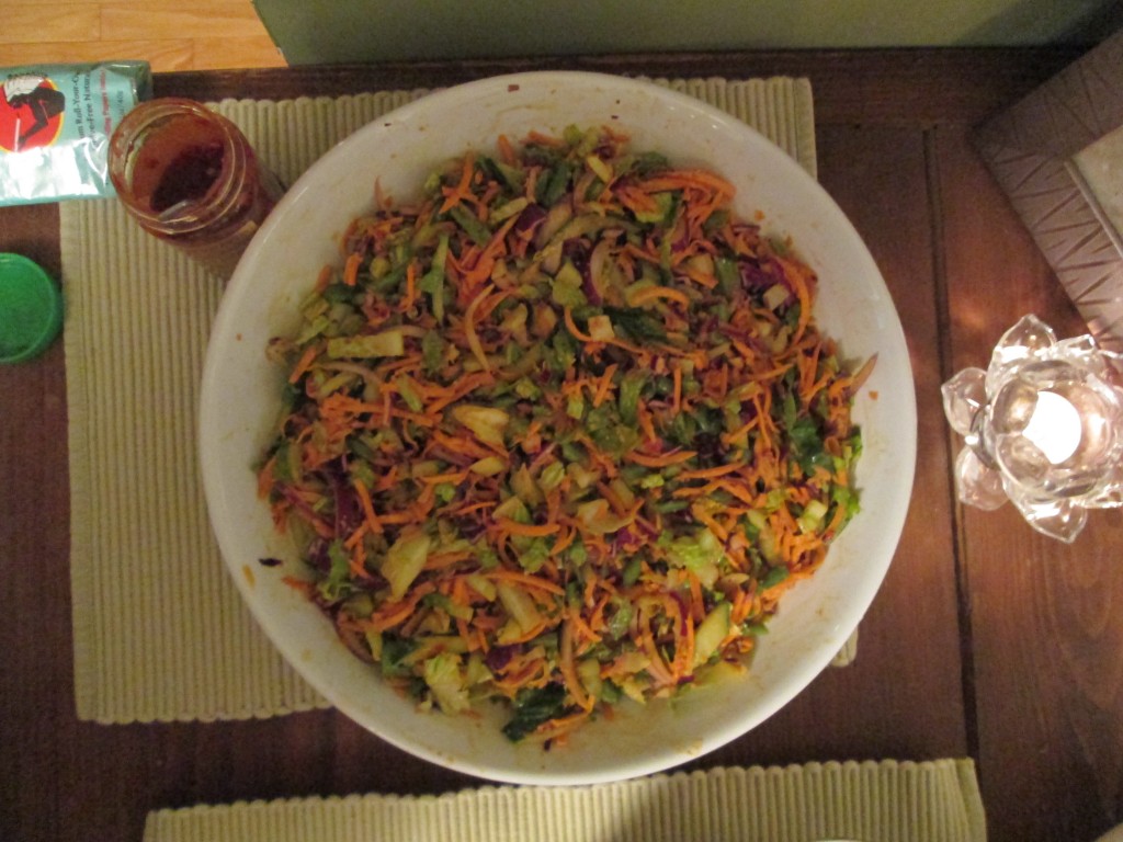 evening meal - Gado Gado in bowl