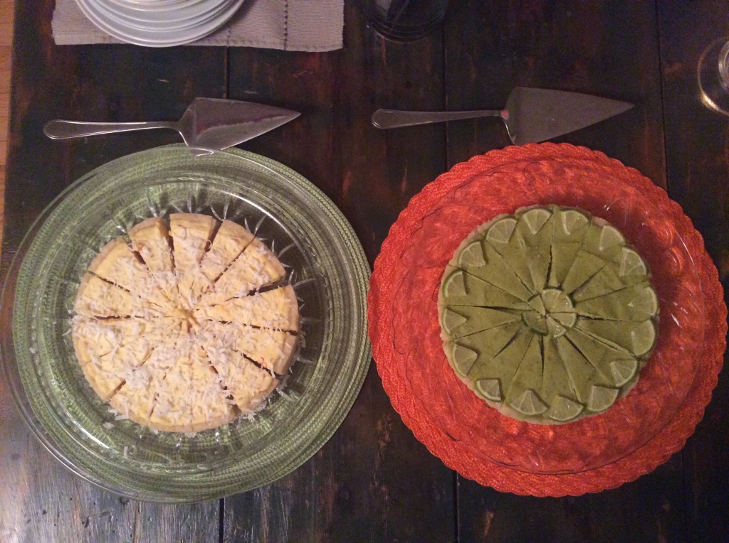 Papaya and Key Lime Pie
