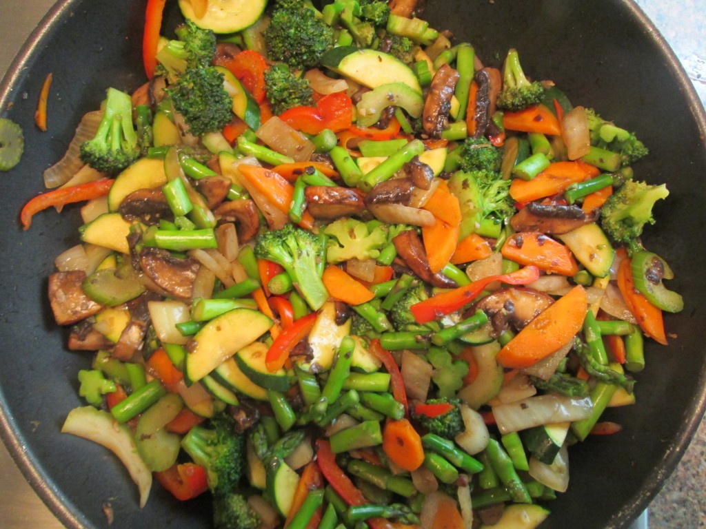 Lotus Heart Center Retreat stir fry vegetables