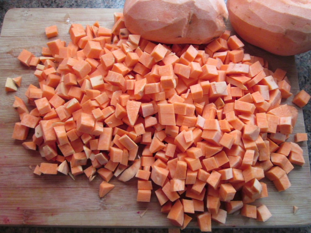 Flavorful Marrakesh Vegetable Curry Recipe - 3 dice and add sweet potato