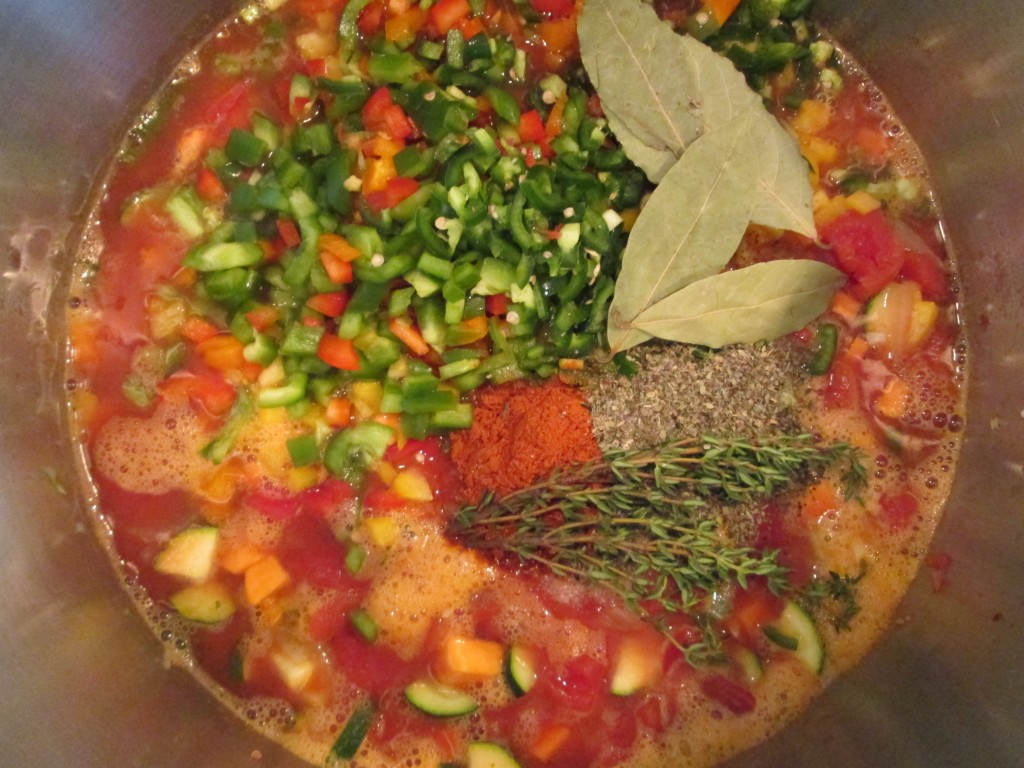 Gypsy Sweet Potato Tomato Soup Recipe  - 8 add spices