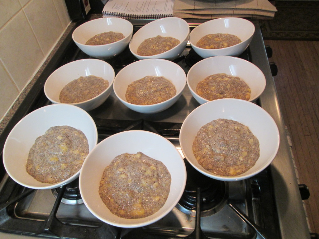14 02 04 - Tropical Chia Breakfast Bowl - 5 chia mixture into bowls
