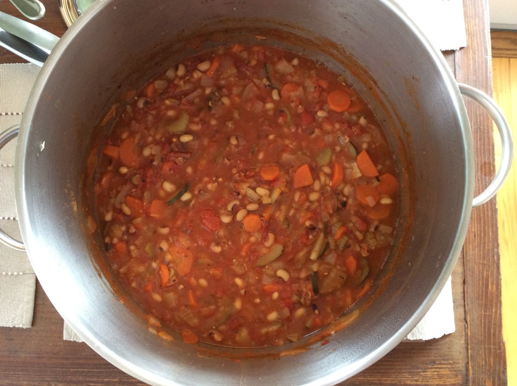 Italian Ribollita Soup Recipe in pot
