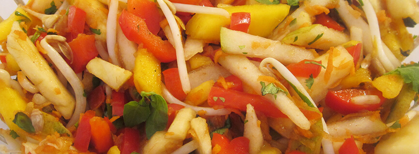 Sweet and Spicy Fruit and Vegetable Salad Recipe