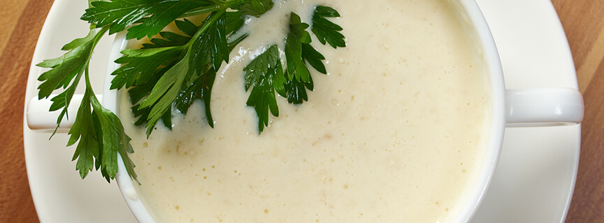 Ginger spiced Cauliflower Soup Recipe